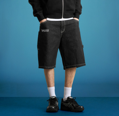 Custom 100% Cotton Summer Shorts | Embroidered Logo Pure Color Heavyweight | Streetwear Manufacturer