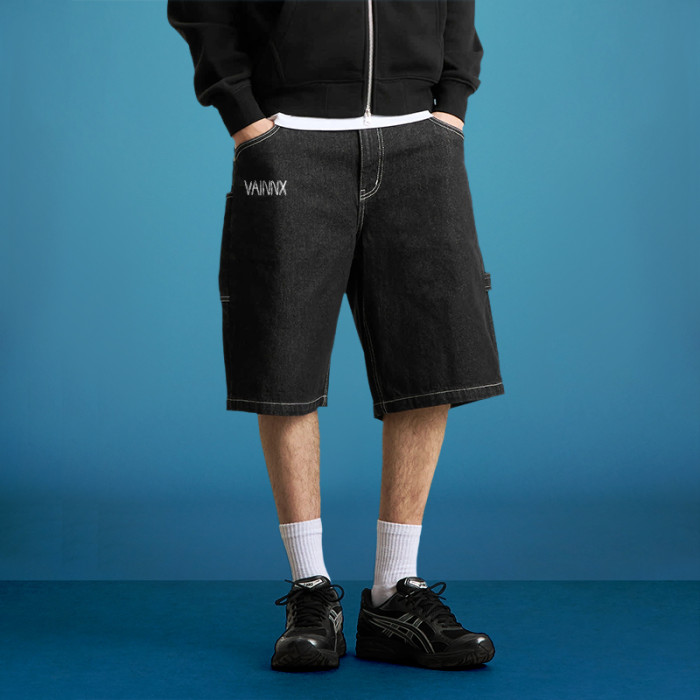 Custom 100% Cotton Summer Shorts | Embroidered Logo Pure Color Heavyweight | Streetwear Manufacturer