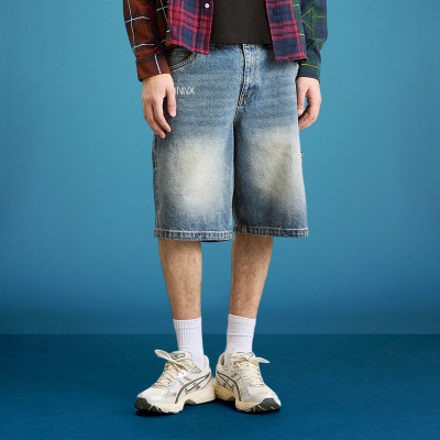 Custom 100% Cotton Summer Shorts | Embroidered Logo Pure Color Heavyweight | Streetwear Manufacturer