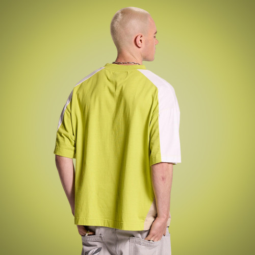 Custom 100% Cotton T-shirt | Design Your Own Shirt | Oversize Heavy Color blocking T-shirt