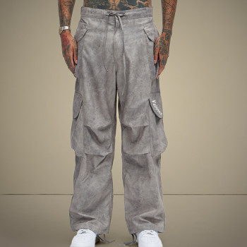 Custom Print Logo Pants | Plus Size Wide Leg Cargo Pants | Streetwear Pants Manufacturer