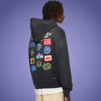 Custom 100% Cotton Logo Hoodie | Vintage Acid Wash Black Hoodie | Streetwear Hoodie Manufacturer