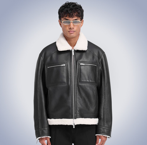 Custom Reversible Leather Jackets | Personalized Zip Up Jackets | Personalised Leather Bomber Jacket