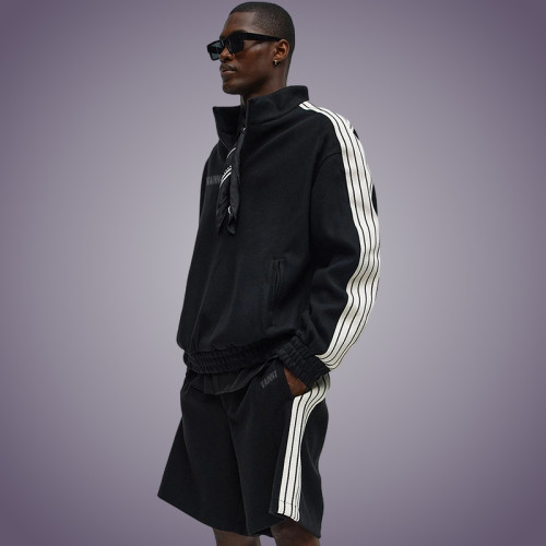 Custom Cotton Shorts and Zip up Jacket Tracksuit Set | Stylish Streetwear | Streetwear Manufacturer