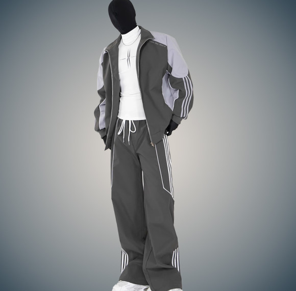 Men's Zipper Tracksuits | Logo Design Customizable Sweatsuit | Streetwear Supplier