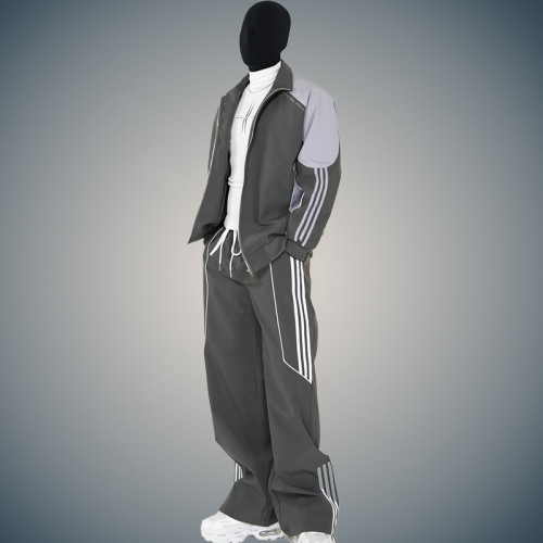 Men's Zipper Tracksuits | Logo Design Customizable Sweatsuit | Streetwear Supplier