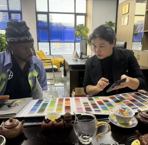 Streetwear Brand Founder Visits Our Company for 2026 SS Order Details