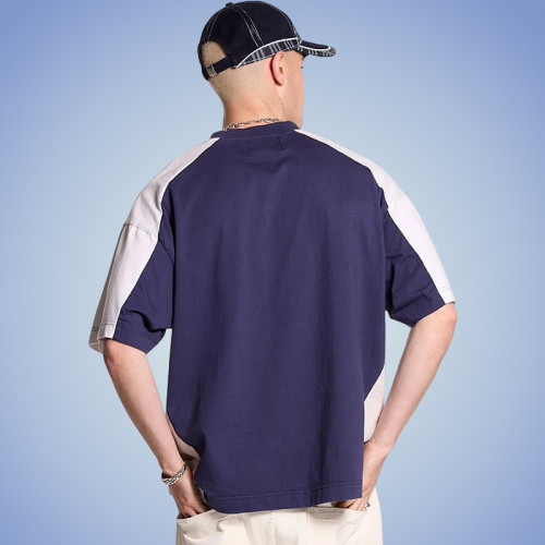 100% Cotton Custom Logo Tshirt Design | Custom Tshirt Manufacturer | Custom Color blocking Design Tshirt