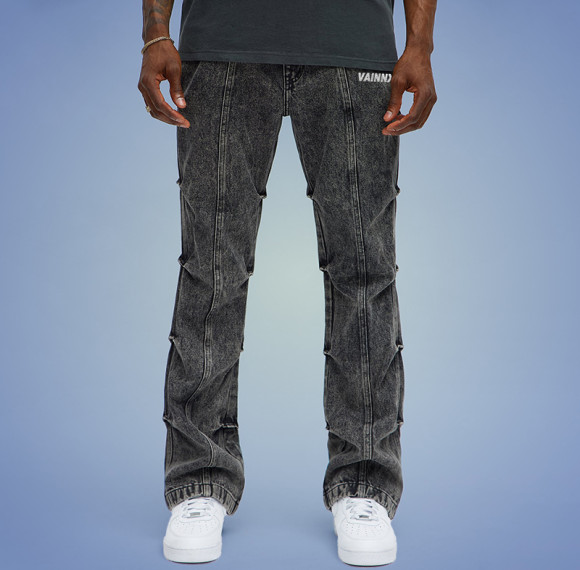 Custom Washed Mens Jeans |OEM ODM Denim Jeans Supplier | Custom Logo Streetwear Jeans manufacturers