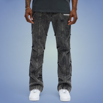 Custom Washed Mens Jeans |OEM ODM Denim Jeans Supplier | Custom Logo Streetwear Jeans manufacturers