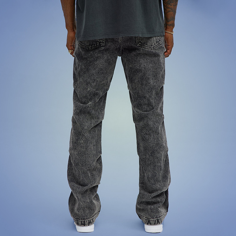 Zipper Pocket Leg Flared Pants