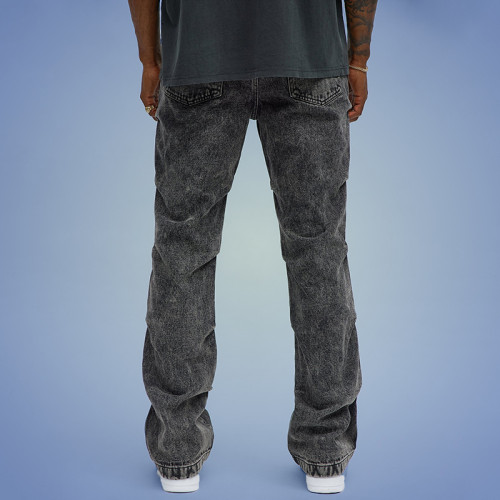 Custom Washed Mens Jeans |OEM ODM Denim Jeans Supplier | Custom Logo Streetwear Jeans manufacturers