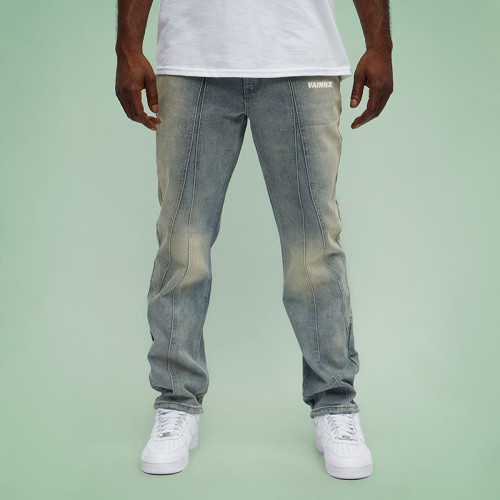 Cotton Distressed Washed Mens Jeans |OEM ODM Denim Jeans Supplier | Custom Garment Manufacturers