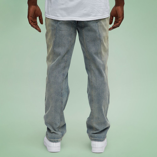 Cotton Distressed Washed Mens Jeans |OEM ODM Denim Jeans Supplier | Custom Garment Manufacturers