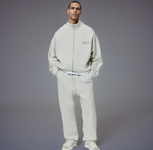 Custom Zip Up Logo Sweatsuits | Mens Designer Tracksuits | Streetwear Clothing Manufacturer