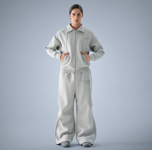 Cotton Custom Zip Up Logo Sweatsuits | Mens Designer Tracksuits | OEM ODM Streetwear Clothing Manufacturer