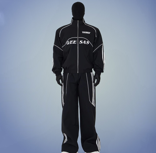 Custom Men's Zipper Tracksuits | Logo Design Customizable Sweatsuit | OEM ODM Streetwear Supplier