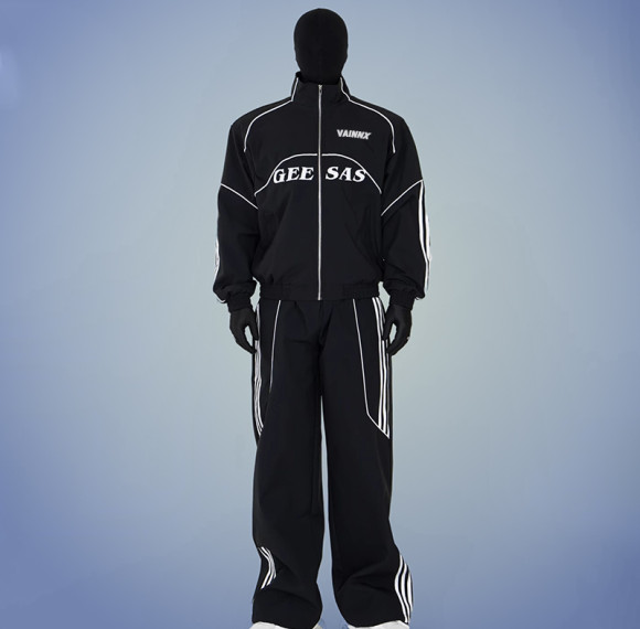 Custom Men's Zipper Tracksuits | Logo Design Customizable Sweatsuit | OEM ODM Streetwear Supplier