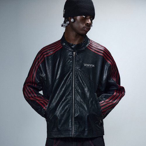 Custom Leather Jacket | Fashion Bomber Suit | OEM ODM Streetwear Apparel Manufacturers