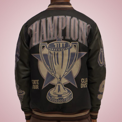 Custom Varsity Jacket | Embroidery Logo Leather Jacket | Men's Casual Jacket