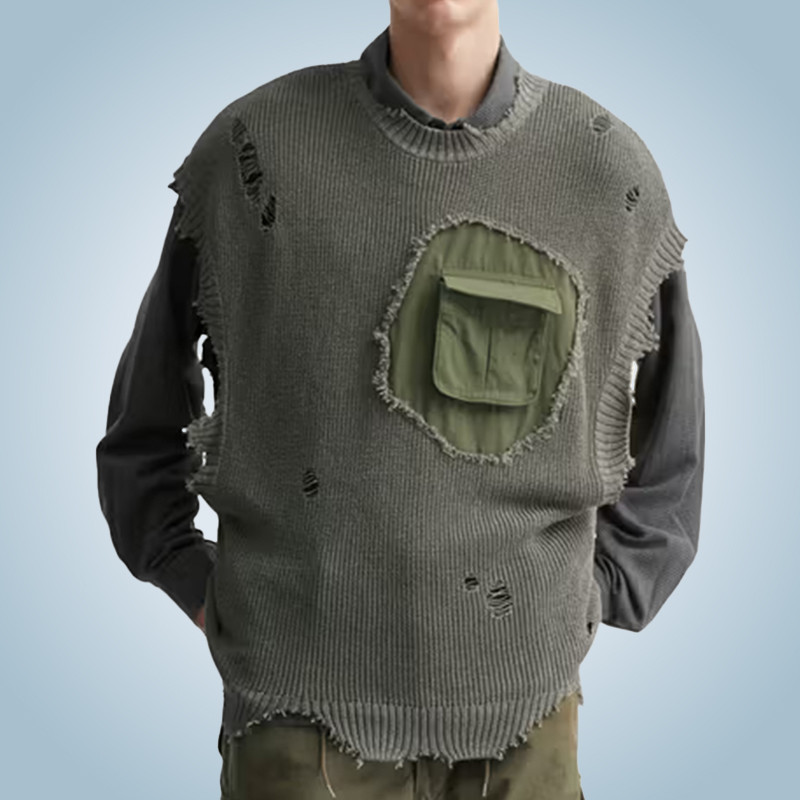 Cropped Zipper Sweater