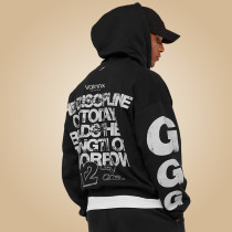 Custom Print Logo Zip Hoodies | Heavyweight Cotton Hoodie | High Quality Custom Streetwear Manufacturer