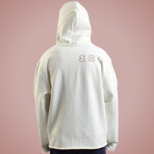 Custom High Quality Zip Hoodie |Drop Shoulder Heavyweight Raw Hem Hoodie | Streetwear Hoodie Supplier