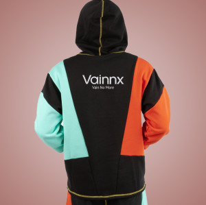 Custom Causal Drop Shoulder Hoodie | Patchwork Drawstring Hoodie | Custom Hoodie Manufacturer