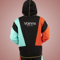 Custom Causal Drop Shoulder Hoodie | Patchwork Drawstring Hoodie | Custom Hoodie Manufacturer