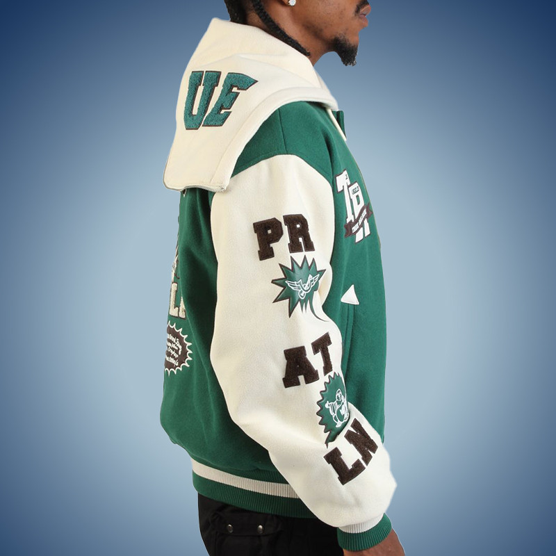 Hooded Varsity jacket