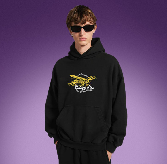 Custom Graphics Print Hoodie | Oversized Causal Hoodie | Cotton Vintage Hoodie