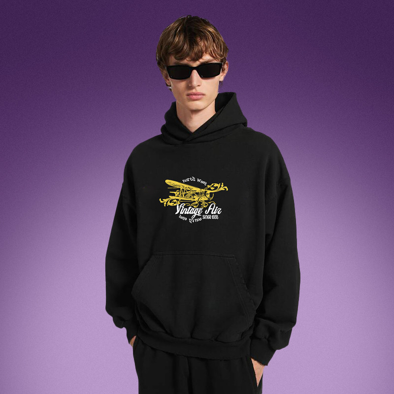 Cotton Vintage Hoodie