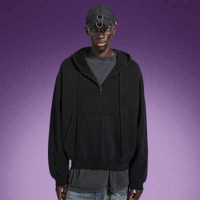 Custom Zipper Hoodie | Essential Oversized Hoodie | 100% Cotton Hoodie Manufacture