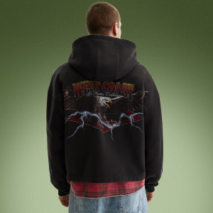 Custom Graphic Print Hoodie | Sun Faded Vintage Zip-up Hoodie | Oversized Streetwear Manufacture