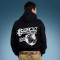 Custom Oversize Casual Hoodie | 100% Cotton Heavyweight Black Hoodie | Streetwear Hoodie Manufacturer