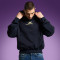 Custom Screen Print Hoodie | Acid Wash Vintage Hoodie | Boxy Fit Cropped Sweatshirt