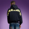 Custom Screen Print Hoodie | Acid Wash Vintage Hoodie | Boxy Fit Cropped Sweatshirt