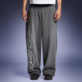 Acid Wash High Quality Pants | Custom Screen Printed Logo | Solid Color Straight Leg Pants
