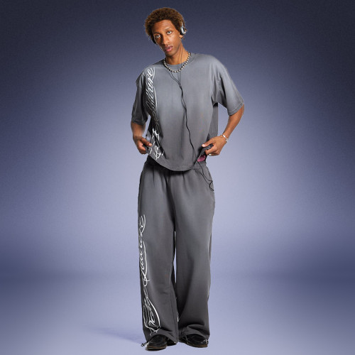 Acid Wash High Quality Pants | Custom Screen Printed Logo | Solid Color Straight Leg Pants