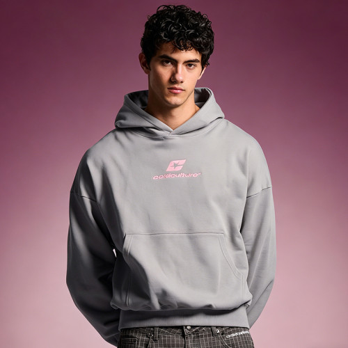 Custom 100% Cotton Hoodie | Casual Sports Solid Color Hoodie | Boxy Screen Print Hoodie