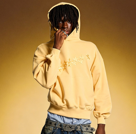 Custom Drop Shoulder Oversize Hoodie | Solid Color Embroidery Hoodie | Streetwear Hoodies for Men