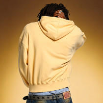 Custom Drop Shoulder Oversize Hoodie | Solid Color Embroidery Hoodie | Streetwear Hoodies for Men