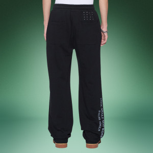 Custom Digital Printed Logo pants | 100% Cotton Heavyweight sweatpants | Solid Color Straight Leg Pants