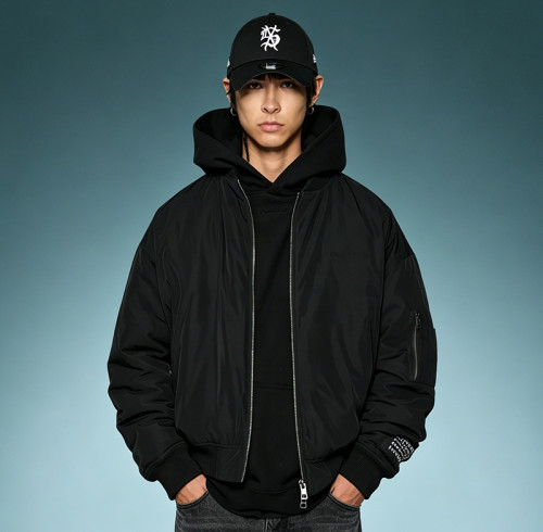 Custom High Quality Windbreak Jacket | OEM Streetwear Manufacturer | Baseball Jacket For Men