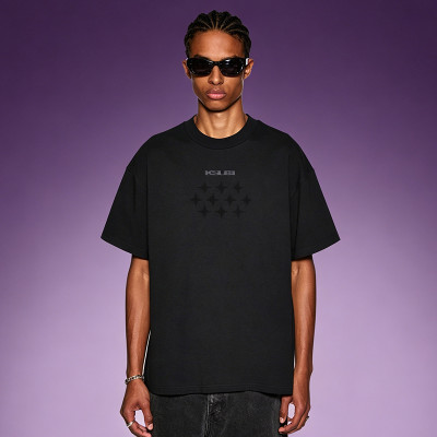 Custom Acid Washed Distressed T-shirt | Heavyweight Boxy Men's T-shirt | DTG Print T-Shirt