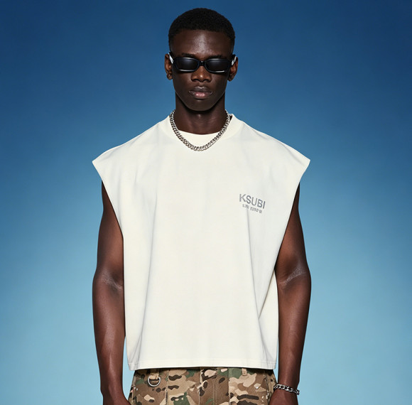 Custom DTG Print Logo T-shirt | High Quality Vest Manufacturer | Streetwear Casual Sleeveless T-shirt