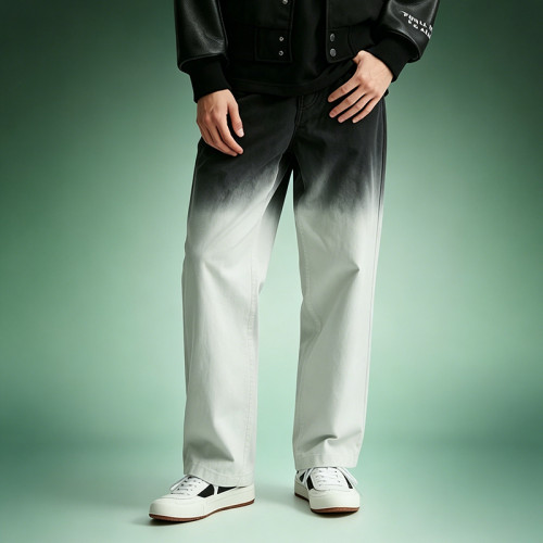 Men's Straight Leg Sweatpants | Custom logo Gradient colors Pants | Streetwear Factory