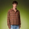 Custom Striped Plaid Shirt | Baggy Drop Shoulder Streetwear | Mens Long Sleeved Shirt