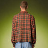 Custom Striped Plaid Shirt | Baggy Drop Shoulder Streetwear | Mens Long Sleeved Shirt