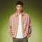 Custom Crop Fit Acid Washed Shirt | 100% Cotton Plaid Shirt | Vintage Streetwear Shirt